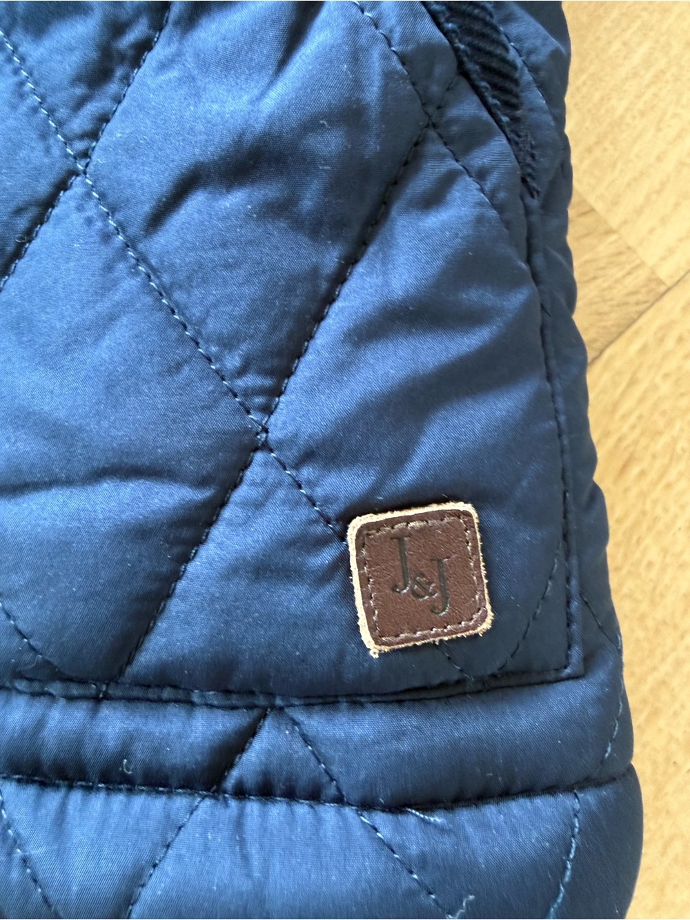 Janie and Jack Navy Quilted Puffer Jacket - Sz 5-6 - Picture 2 of 4